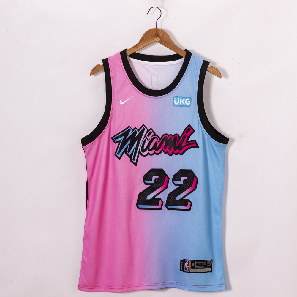 Men Miami Heat 22 Butler pink fahion new Nike NBA limited Jerseys